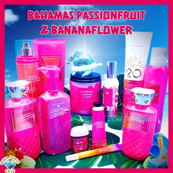 BBW ⛱️Bahamas Passionfruit & Banana Flower 🌴 13 piece tropical body care set